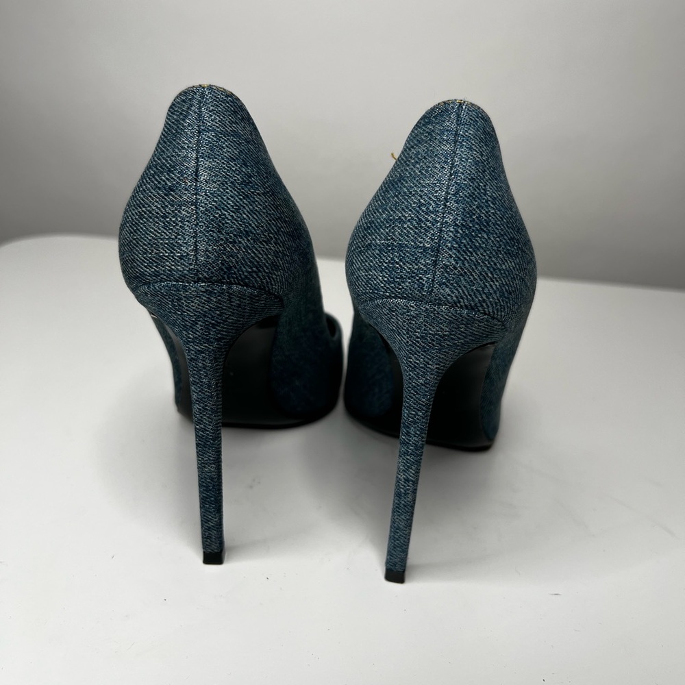 Saint Laurent Denim Pumps - Picture 3 of 6